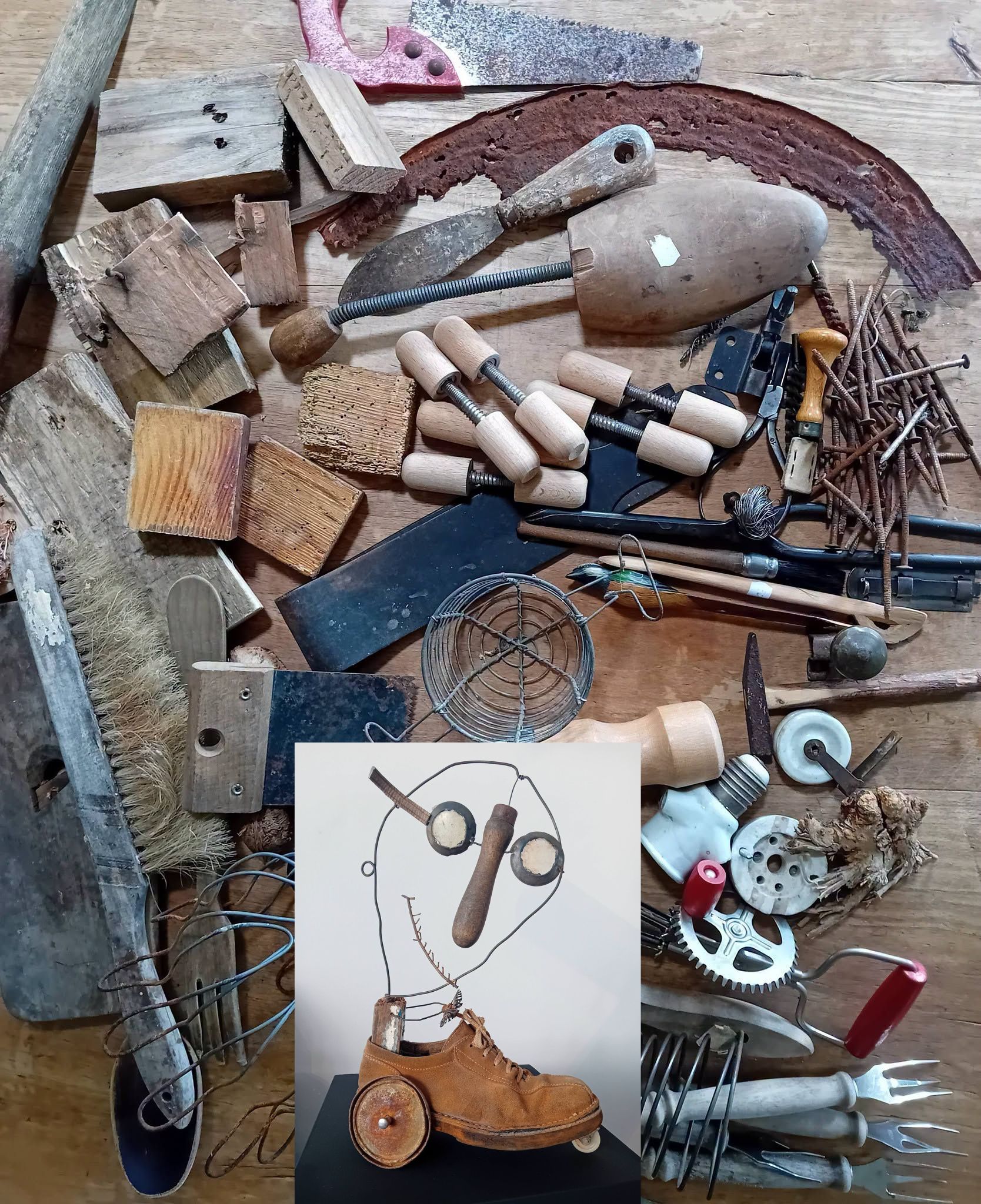 Atelier TECHNIQUES MIXTES. Thématique "De bric et de broc" Octobre 26 - Juin 27